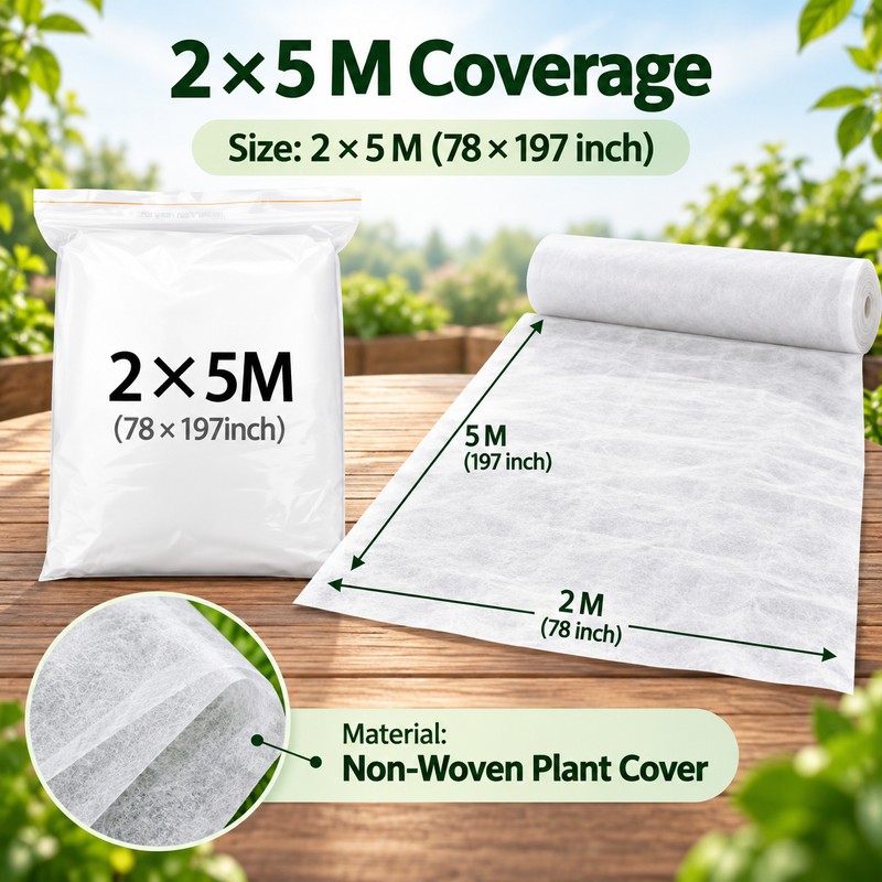 Non-Woven Plant Covers for Winter Protection – 0.95 oz Garden