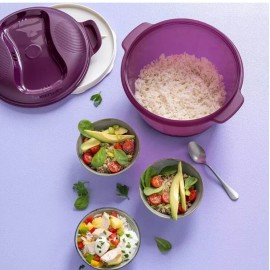 Tupperware Microwave Rice Cooker Purple Large 3L or 12 cup