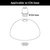 Alabaster White Glass Lamp Shade Replacement for Floor Lamp,E26 Base