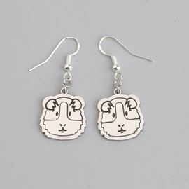 AKTAP Guinea Pig Earrings Kawaii Hamster's Earring for Hamster Lover Christmas Jewelry (Hamster Earrings)