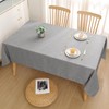 smiry Linen Table Cloth Rectangle 140x220 cm Wipe Clean Tablecloth