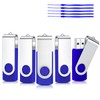 [5-Pack] 64GB USB 2.0 Flash Drives - Swivel Thumb Drives
