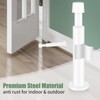 Door Stopper, White Door Stop, Wall Mounted Stainless Steel Door