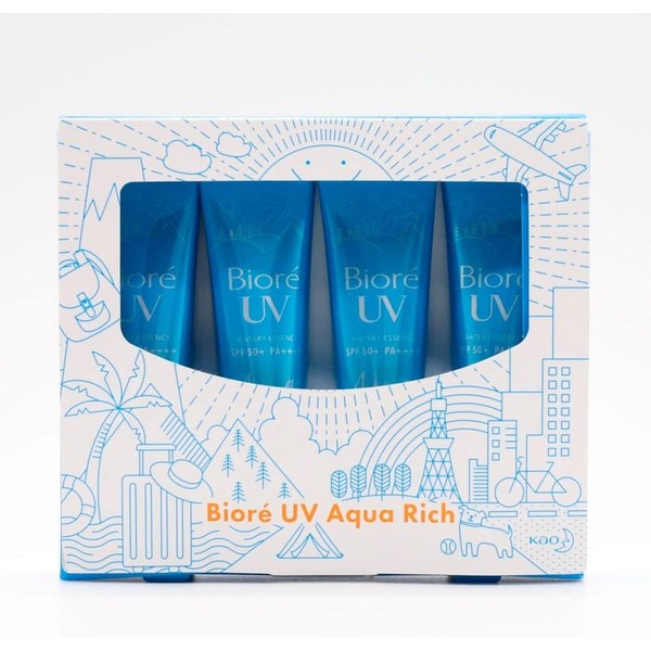  SPF 50+ Biore UV Aquarich Watery Essence Mini Set