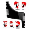 Set De 2 Plantillas Para Barba Peine Herramienta Moldeado