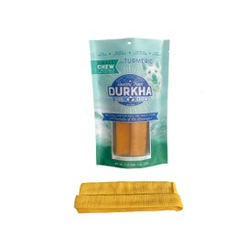 Durkha Himalayan Cheese Chews with Turmeric | Natural Long Lasting, Cheese Dog Treats| Great for Aggressive Chewers | Does Not Stain Carpets or Furniture. (1 Pack, Small (2CT/Min.4OZ))