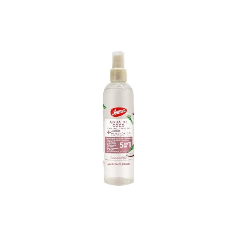 Jaloma | Agua de Coco con Ácido Hialurónico, Tónico Facial,