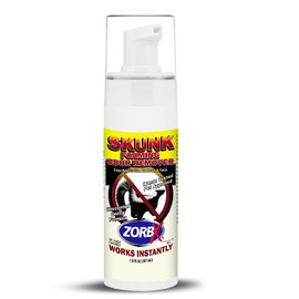 ZORBX Unscented Skunk Odor Remover Foam 7.5 FL Oz - Fast Acting Skunk Smell Removal - Extra Strength Pet Skunk Odor Remover for Dogs, House, Car, Clothes & Furniture