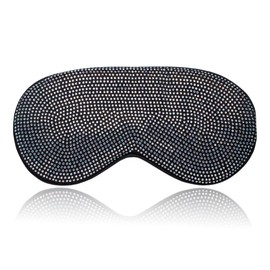 Natalie Mills Bling Sleeping Masks! Beauty Sleep Masks! Real Silk Eye Masks! (Black & White)