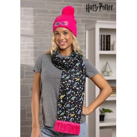 Fun Costumes Luna Lovegood Knit Hat & Scarf Set Standard Black
