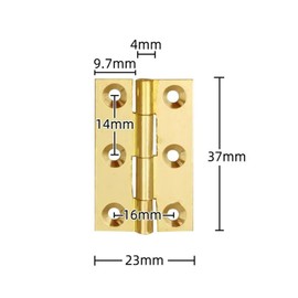 Door Hinges in 4Pcs,Brass Door Hinges,1.5inch Heavy Duty Ball Bearing,Folding Hinges,for Gate,Window,Drawer