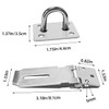 2Pcs Stainless Steel Gate Lock Hasp, Safety Packlock Clasp Lock