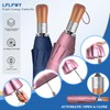 LFLFWY Compact Travel Umbrella Windproof Strong - Large Light Automatic