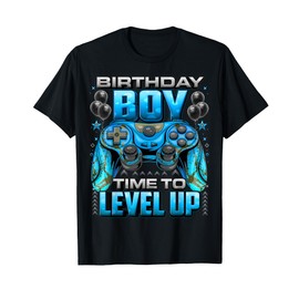 Birthday Boy Time to Level Up Shirt Video Gamer Birthday Boy T-Shirt