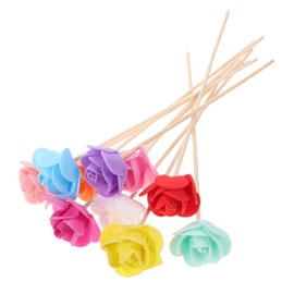 Holz Rattanstäbchen Blumen Diffusor Stöcke Stäbchen 20 Stücke Duftstäbchen Raumduft Ersatzstäbchen Aroma Stäbchen für Ätherisches Öl Raumduftspender Ersatz Zubehör