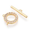 Gelirda 5 Sets Brass Round Ring Toggle T Bar Clasps