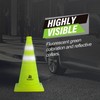 RoadHero 18 Inch [2 Pack] Collapsible Traffic Safety Cones, Lime