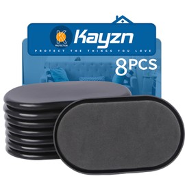 Furniture Slider, 3-1/2" x 6" Oval Heavy-Duty Furniture Movers, Reusable Carpet Sliders for Furniture, Heavy Furniture Moving Pads Moving Sliders - Protect The Surface of The Carpet (8 Pack)