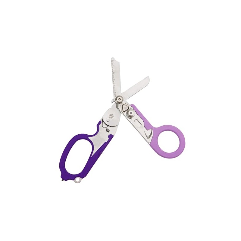 Elegital Emergency Rescue Scissor,Stainless Steel Multifunction Foldable Trauma Shears for