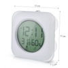 Waterproof Watch, Digital Thermometer/Hygrometer, Waterproof Clock, Bathroom Clock, Large Screen,