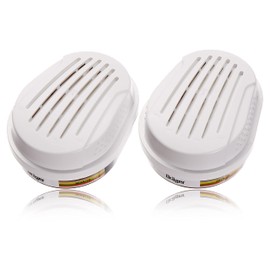 Dräger X-plore A1B1E1K1 Hg P3 RD Bayonet Filters | 2 Replacement Filter Cartridges Suitable for Chemical Face Mask Respirators X-plore 3300, 5500 | Protection Against Toxic Fumes, Vapours
