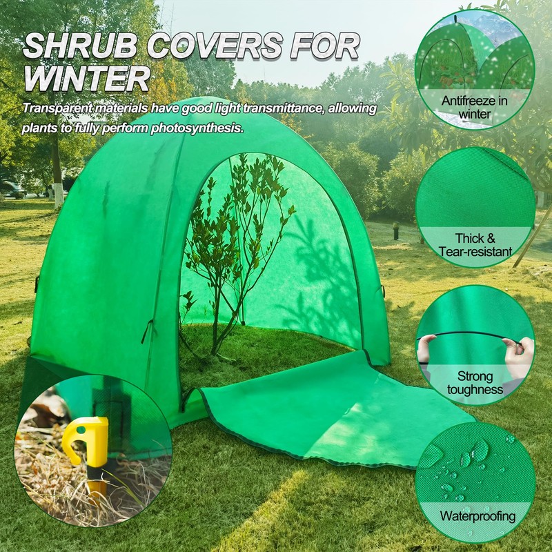 59″*59″*60″ Large Winter Plant Warm Covers with Air Hole for