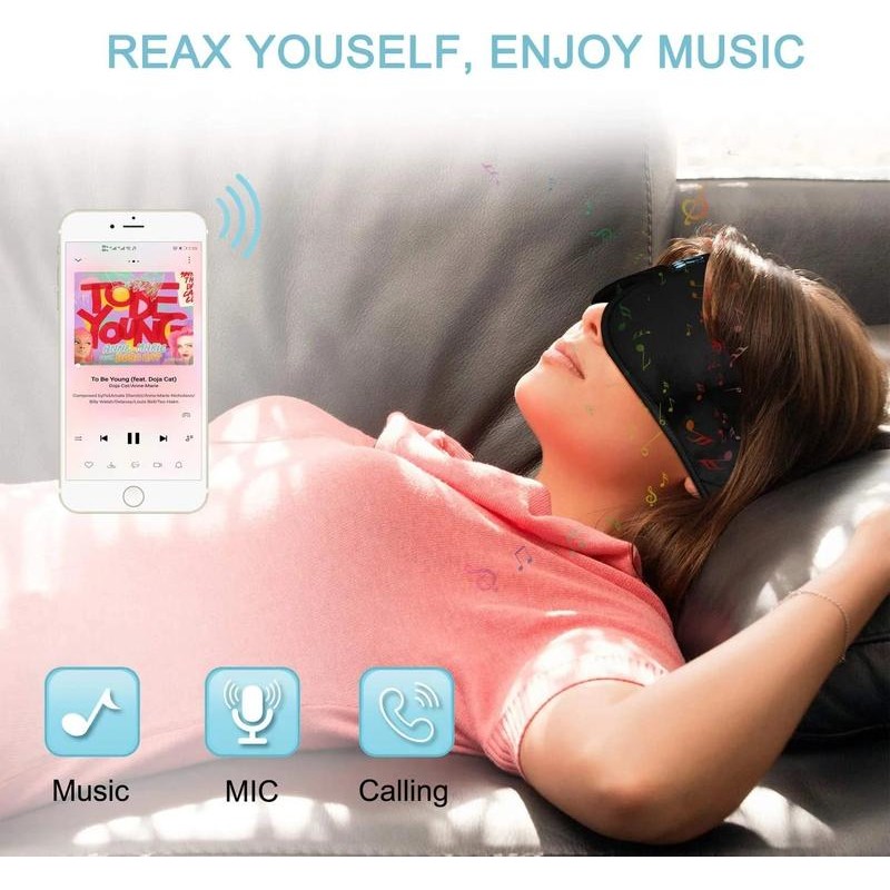 MeloSync Sleep Mask - Color: Gray