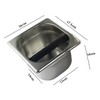 XLKJ Stainless steel knock container, coffee espresso tee container, knock