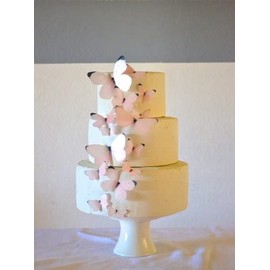 Edible Butterflies - Baby Pink Set of 15 - Cake and Cupcake Toppers, Decoration