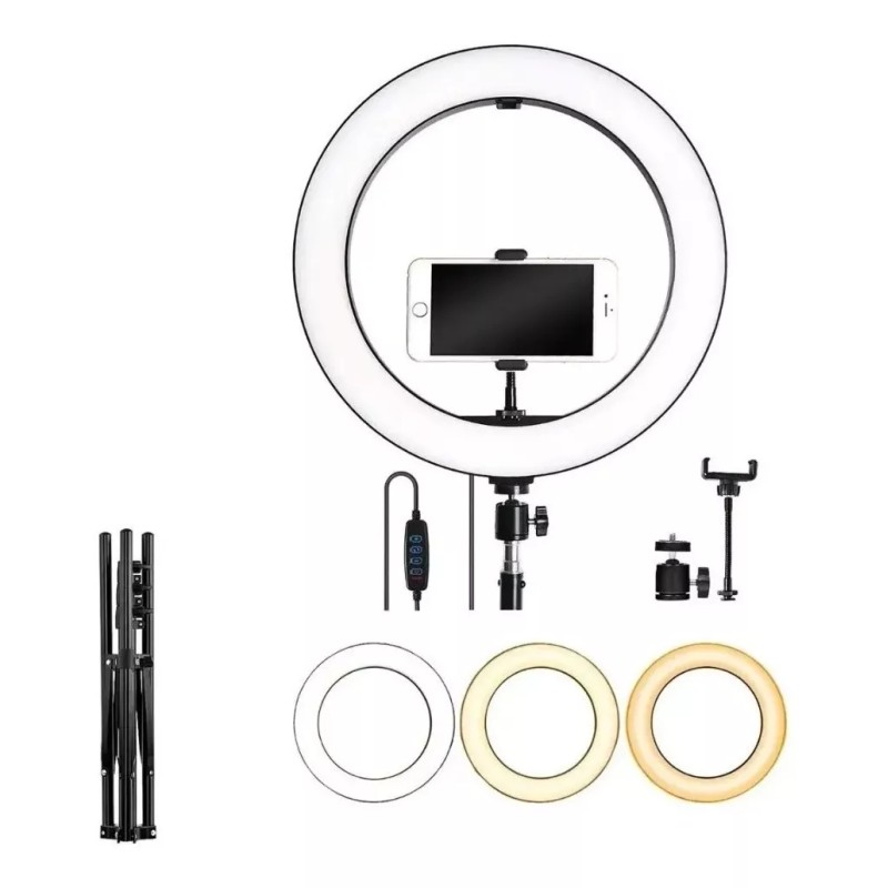 KFMX Aro Luz Led 26 Cm Soporte Tripie 2.10 Mt