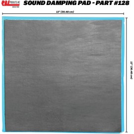 RBL Products -RBL-128- SOUND DAMPING SHEET 12" x 12" (6 pads per pack)