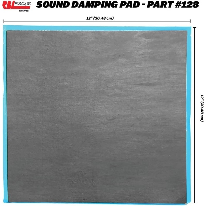 RBL Products -RBL-128- SOUND DAMPING SHEET 12" x 12" (6
