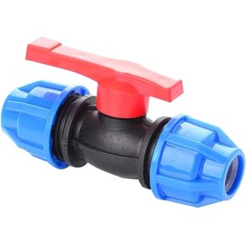 REBECASKYENS 20 mm MDPE PE Ball Valve,Irrigation Pipe Fittings Valve,MUFF Water Pipe Compression Fitting MDPE PE Water Pipe Plastic Compression Reducer Fitting MUFF 20 x 20 mm Female Adaptor