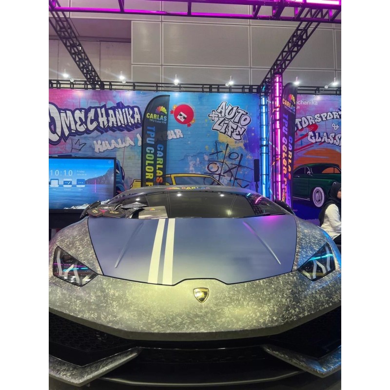 Carlas 48"x60" Premium Forged Black Carbon Fiber Vinyl Wrap Film