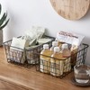 Wire Storage Baskets, 4 Pack Metal Household Organizer with 4