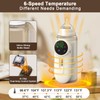 Portable Bottle Warmer - Fast Heating, Travel-Friendly. Precise Temperature Control,