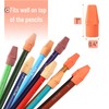 Mr. Pen- Pencil Top Erasers, 120 Pack, 6 Different Sunset