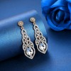 mecresh Classic Teardrop Wedding Dangle Earrings
