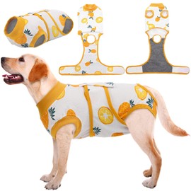 Kuoser Recovery Suit for Dogs Cats After Surgery, Professional Pet Recovery Shirt Dog Abdominal Wounds Bandages, Substitute E-Collar & Cone,Prevent Licking Dog Onesies Pet Surgery Recovery Suit
