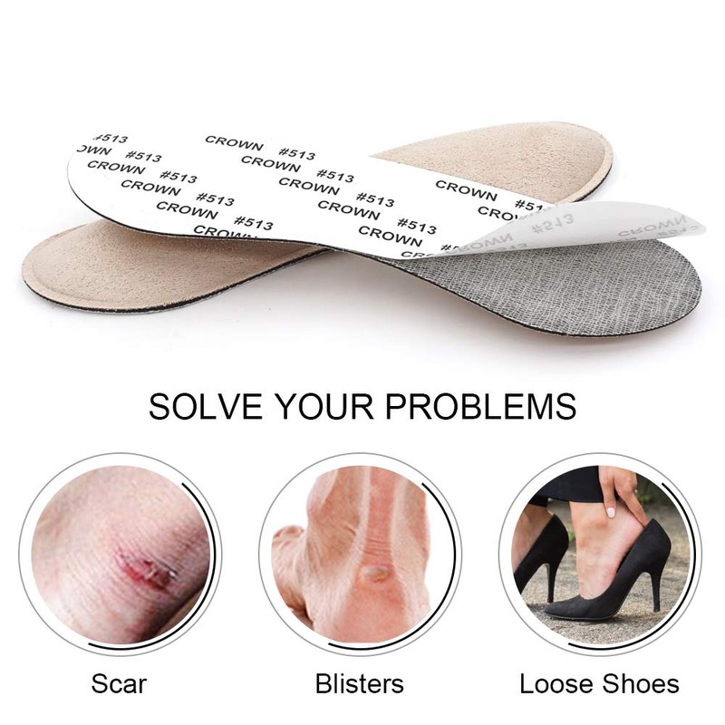 Dr. Foot's Heel Grips Liner Insert for Shoes Too Big,