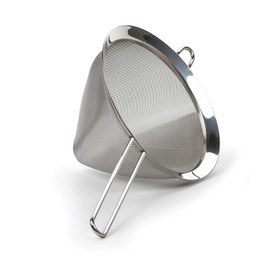 RSVP International Endurance Kitchen Collection, Stainless Steel Fine Mesh Conical Sieve/Colander, Multi-Purpose for Cooking, Baking, Loose Leaf Tea, Bar Strainer Cocktails, 8-Inch