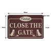 EMSea 2 x Please Close The Gate Sign - Close
