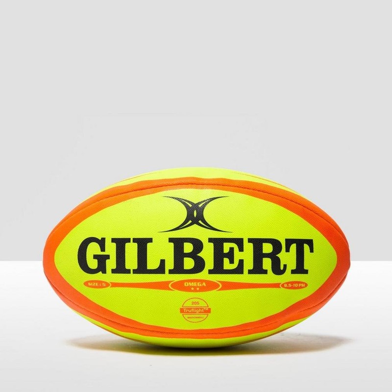 Omega Match Rugby Ball - Fluoro/Orange - size Size 5