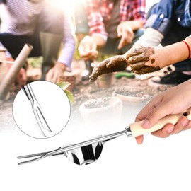 LHGWAT Hand Weeder Tool, Stainless Garden Manual Weed Puller, Easy Weeding Deep Digging Dandelion Weed Puller Tool for Garden Lawns Farms