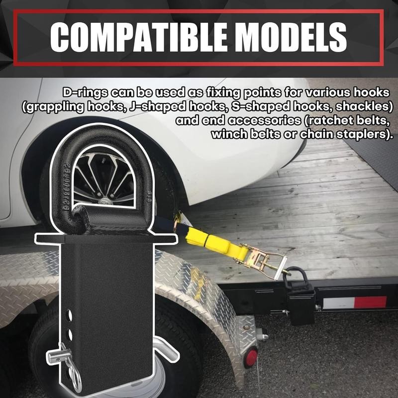 2Pcs 4pcs 18000lbs Heavy Duty Removable D Ring Stake Pocket