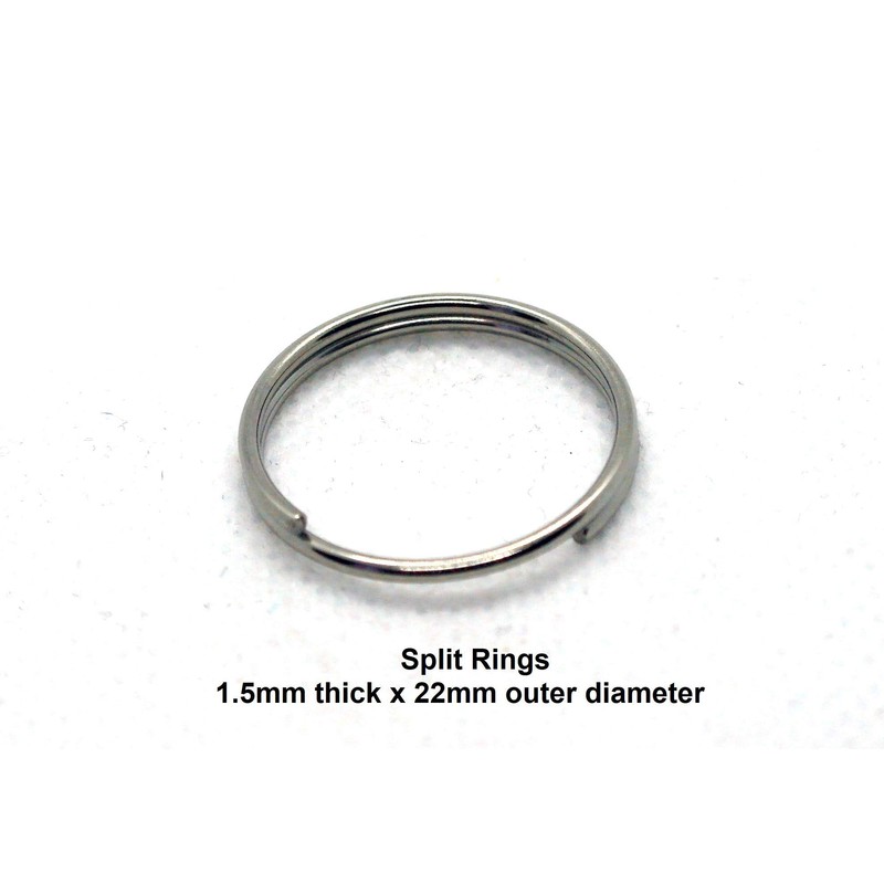 5 x Split Safety Rings A4 Stainless Steel 316 Marine