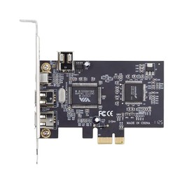Xiwai PCI-E 1X 4X 16X to IEEE 1394a Firewire 400 Capture Card 6Pin and 4Pin 4 Ports PCI Express Card IEEE-1394 400Mbps Adapter for Windows Mac Os Linux