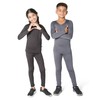 EVERYDAY KIDS Boys Dark Gray Thermal Top and Bottom Underwear