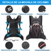 FHZLAJ Mochila de Hidratación Deportiva 2L Bolsa de Agua Mochila