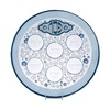 RITE LITE Glass `Elegant` Seder Plate, 1 EA